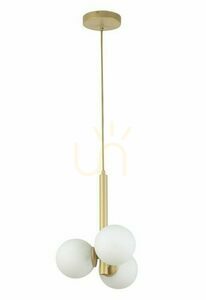 Pendellampa Sigma Perla 3 ljuspunkter guldbeige G9 33605 small 0