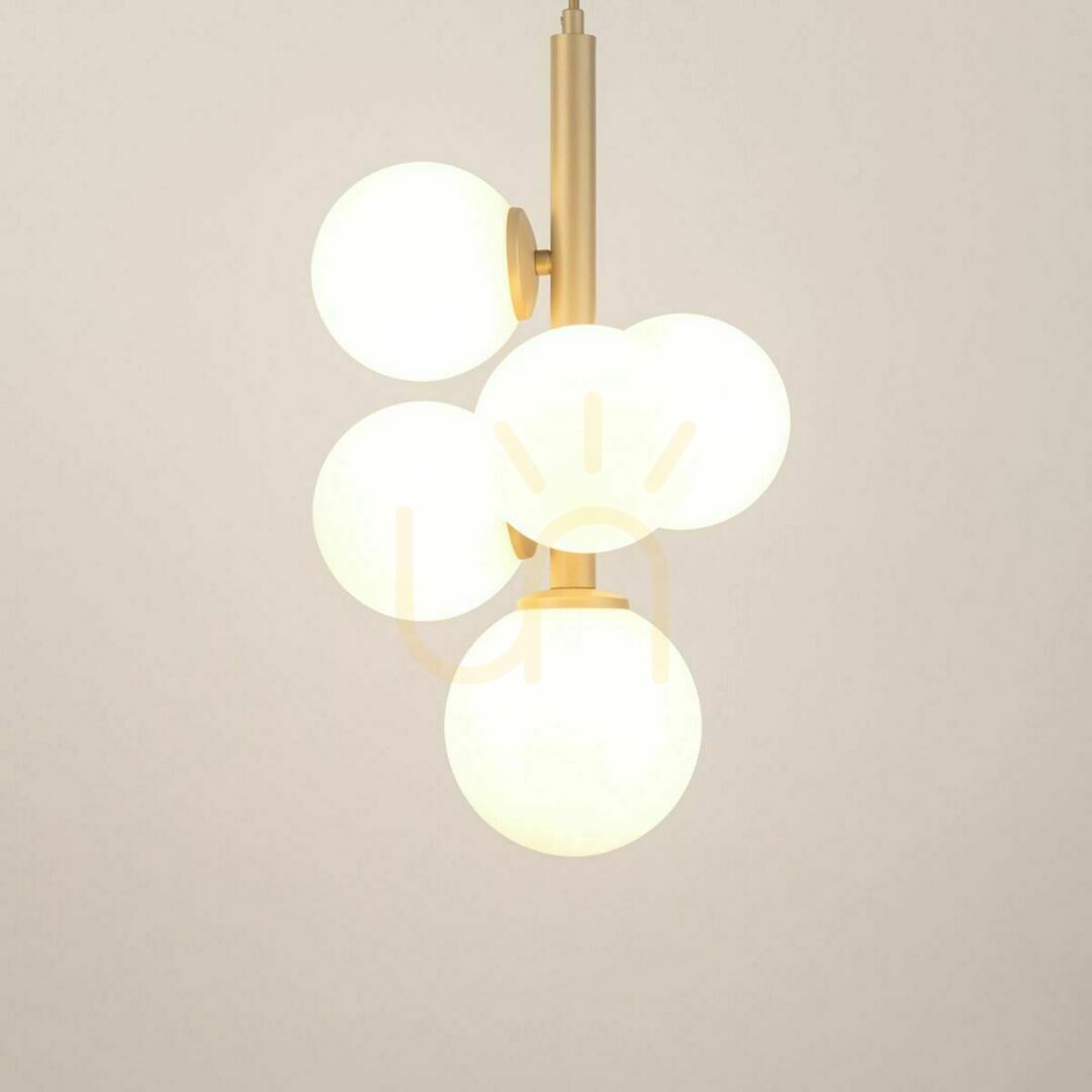 Förhandsvisning Pendellampa Sigma Perla 5 ljuspunkter guldbeige G9 33607 Pendellampa Sigma Perla 5 ljuspunkter guldbeige G9 33607