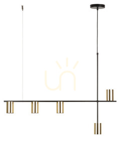 Pendellampa Sigma Vendo 5 svart mässing GU10 SKU 33693 small 0
