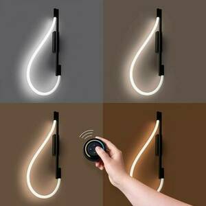 GALAKSE 90cm svart LED-vägglampa 2700-6500K Thoro 7 GALAKSE 90cm svart LED-vägglampa 2700-6500K Thoro small 7