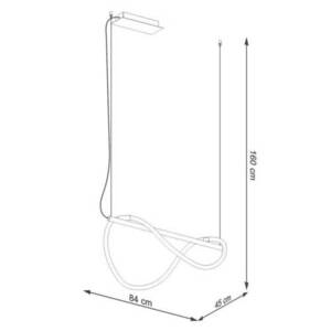 Taklampa GALAKSE 84 svart LED 2700-6500K Thoro small 7