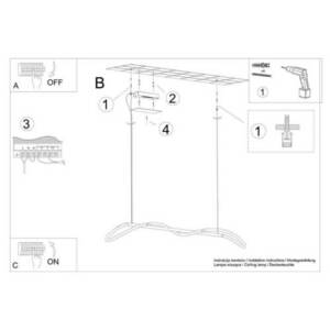 Taklampa GALAKSE148 svart LED 2700-6500K Thoro small 9