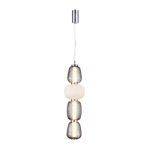 Kontrollera Pendellampa Italux Eris LED 32W 3000K krom opalglas PND-98374-32W-CH