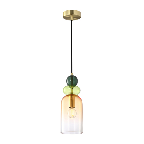 Kontrollera Taklampa Italux Sand Manso E14 guld glas 11 cm PND-37462C-MC-GD