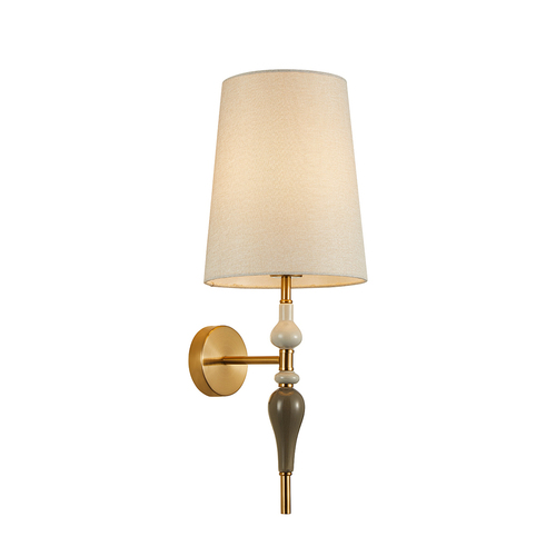 Kontrollera Italux Moren Klassisk Brun Aprikos Vägglampa E27 WL-84678-AB