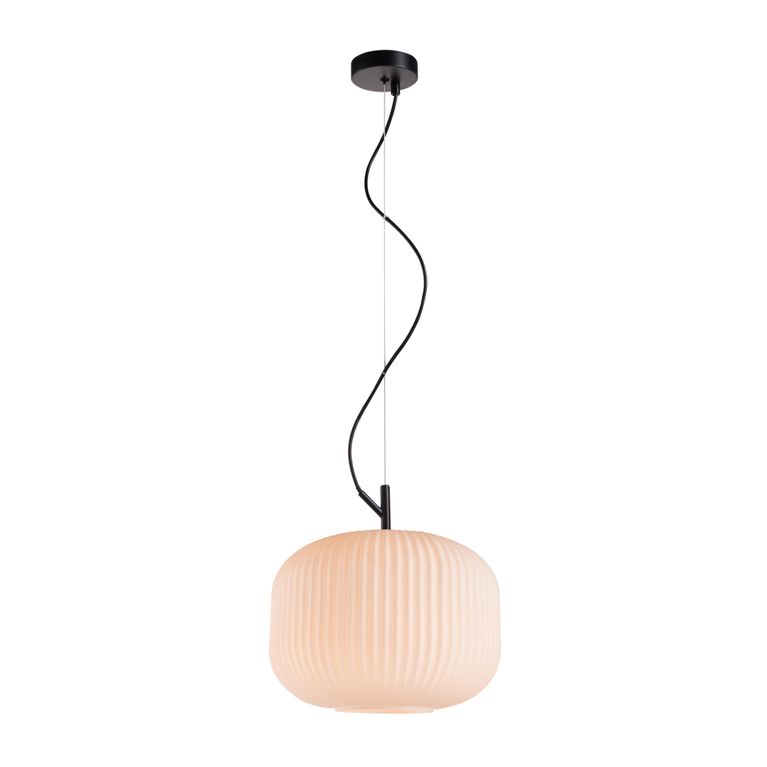 Kontrollera Italux Pendellampa Svart Opalglas E27 Ø30 cm PND-64536B-L-BL-OPA Italux Pendellampa Svart Opalglas E27 Ø30 cm PND-64536B-L-BL-OPA