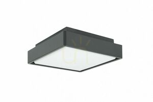 Utomhusplafond SU-MA Beni BN-KW200 LED mörk ask 20 cm IP65 small 0