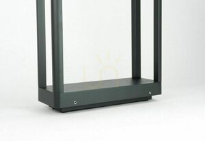 Utomhuspollare SU-MA Arma AR-500 mörk ask LED 9W 4000K 50 cm small 3