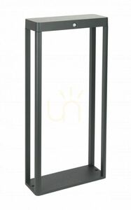Solcellsdriven pollare SU-MA Arma Solar mörk ask 50 cm ARS-500SL small 0