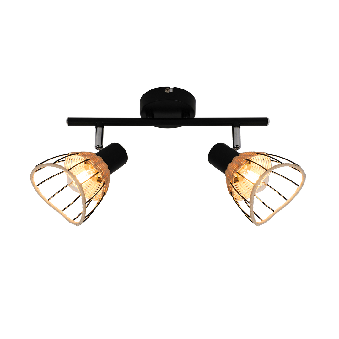 Kontrollera Plafond GENT P20084-2TU Svart E14 Plafond GENT P20084-2TU Svart E14