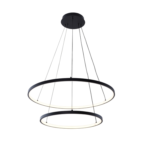 Kontrollera BRENO 18140BK-2 Svart LED-pendellampa