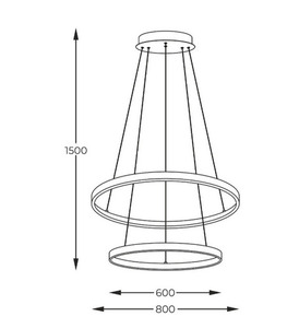 BRENO taklampa 2023200-BK Svart LED. small 1
