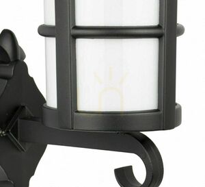 Utomhusvägglampa SU-MA svart patina gjuten aluminium K 3012/1/TD g small 1