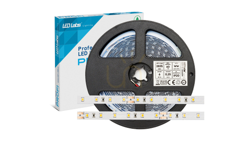 Kontrollera LED-list PRO 3Y 24V 60 LED/m 2835 SMD kallvit, 6W, IP65HS, 300 LED., 5 m