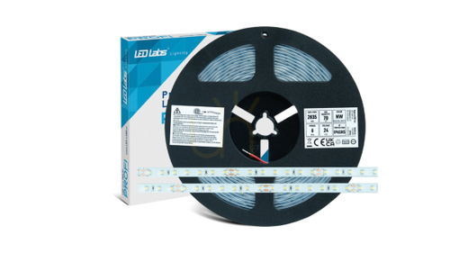 Kontrollera Tejp PRO 3Y 24V 350 LED 2835 SMD 6W CW RA90 HS, 5 m