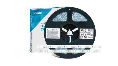 Kontrollera Tejp PRO 3Y 12V 300 LED 2835 SMD 4.8W NW RA90 HS, 5 m