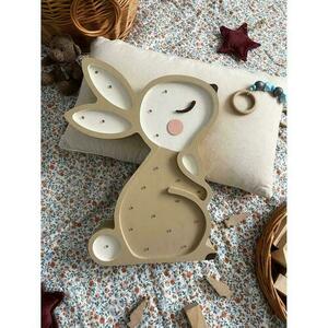 Barnrumslampa beige Bunny - handgjord small 11