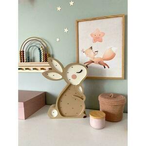 Barnrumslampa beige Bunny - handgjord small 12