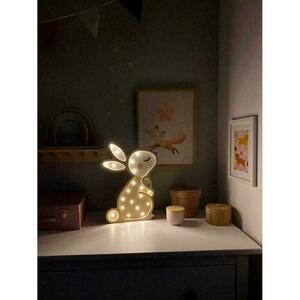 Barnrumslampa beige Bunny - handgjord small 2