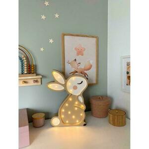 Barnrumslampa beige Bunny - handgjord small 3