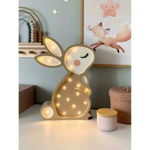 Barnrumslampa beige Bunny - handgjord small 4