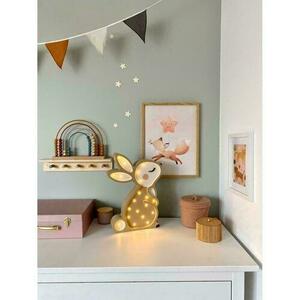 Barnrumslampa beige Bunny - handgjord small 5