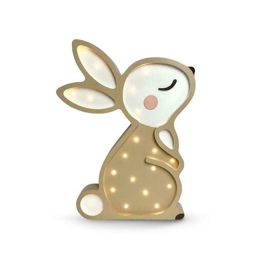 Kontrollera Barnrumslampa beige Bunny - handgjord