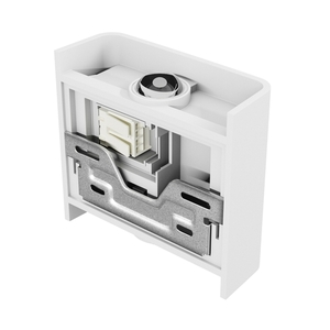 Lunarix 1 Vägglampa 2 W Cct 230 V Ip54 Ra90 110x100x40 Mm Vit, Tänds upp/ner small 2