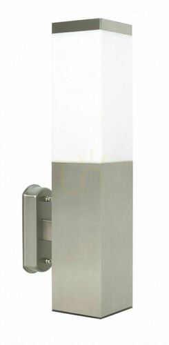 Kontrollera Utomhusvägglampa SU-MA Inox Square silver rostfritt stål 34 cm SS802-A
