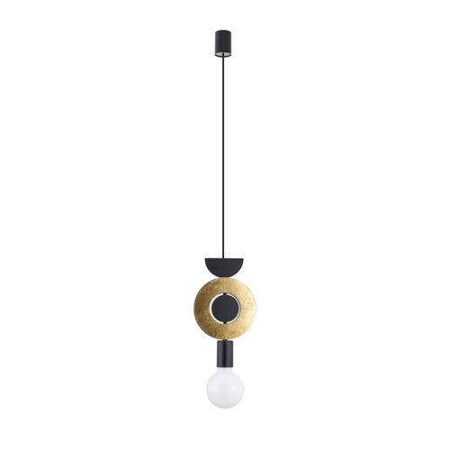 Kontrollera Nowodvorski DROPS WOOD F 11180 svart-guld pendellampa E27