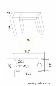 Vägglampa utomhus SU-MA FORM LED mörkgrå 7W YB19504 small 5