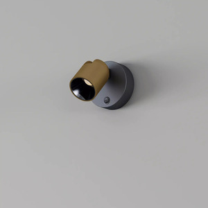 Vägglampa med strömbrytare SLIDE Borstad mässing small 2