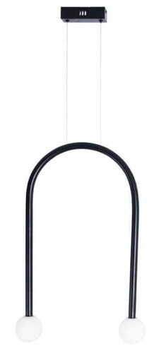 Kontrollera Pendant Light Max Light Enigma P0513 Black 2-Light 40 cm