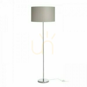 Nyc/Ron 40/25 Golvlampa Monaco Dove Grey/Silverrene Pvc/Chrome 230 V Led E27 11 W. small 1