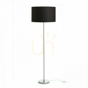 Nyc/Ron 40/25 Golvlampa Monaco Dove Grey/Silverrene Pvc/Chrome 230 V Led E27 11 W. small 3