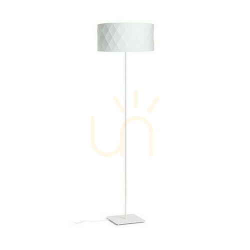 Kontrollera Cortina/Jakaranda Golvstående lampa Vit/Vit Textil/Metall 230 V Led E27 11 W.
