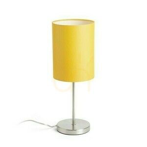 Bordslampa Nyc/Ron 15/20 Polycotton Svart/Nickel 230 V Led E27 7 W. small 0