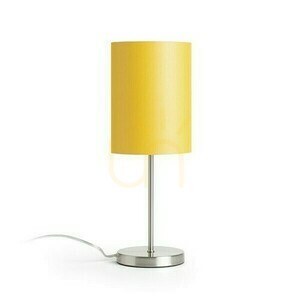 Bordslampa Nyc/Ron 15/20 Polycotton Vit/Nickel 230 V Led E27 7 W. small 4
