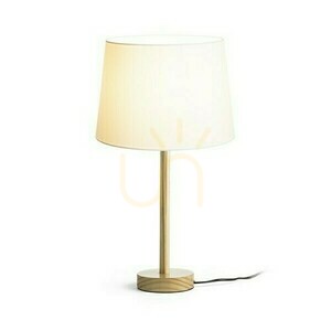 Maui/Ambitus Bordslampa 30 Polycotton Vit/Trä 230 V Led E27 11 W. small 2