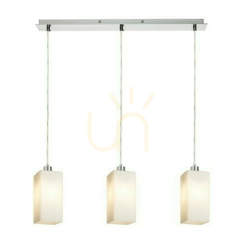 Kontrollera Liz Iii 60 Hänglampa 230 V Led E27 3x11 W, opalglas/krom