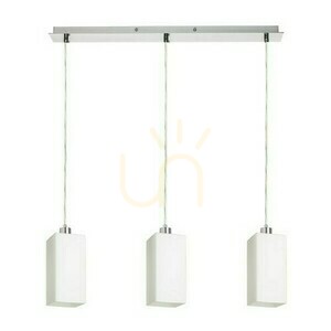 Liz Iii 60 Hänglampa 230 V Led E27 3x11 W, opalglas/krom small 0