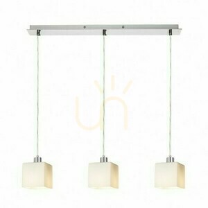 Dados Iii 60 Hänglampa Opal Glas/Krom 230 V Led E27 3x11 W. small 1
