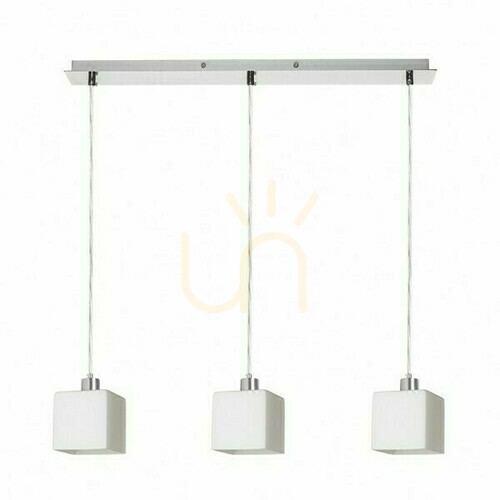 Kontrollera Dados Iii 60 Hänglampa Opal Glas/Krom 230 V Led E27 3x11 W.