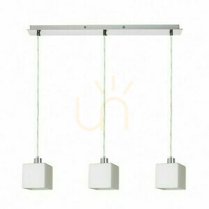 Dados Iii 60 Hänglampa Opal Glas/Krom 230 V Led E27 3x11 W. small 0