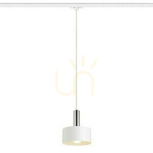 Giulia 20 till 3 fas pendellampa. Rails Vit Krom 230 V E27 40 W. small 0