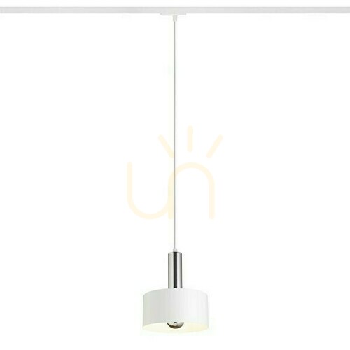 Kontrollera Giulia 20 till 1 fas pendellampa. Rails Vit Krom 230 V E27 40 W.