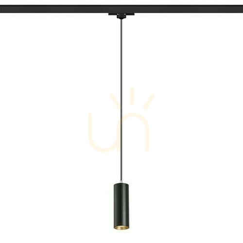 Kontrollera Mavro pendellampa för 3 faser. Rails Svart/Guld 230 V Led 12 W 38° 3000 K