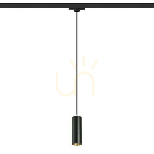 Kontrollera Mavro pendellampa för 3 faser. Rails Svart/Guld 230 V Led 12 W 38° 3000 K
