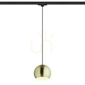 Rendl Agneta pendel för 3-fasskena, borstad mässing, E27, 11 W, R13976 small 1