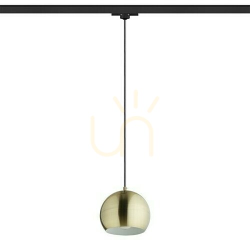 Kontrollera Rendl Agneta pendel för 3-fasskena, borstad mässing, E27, 11 W, R13976